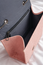 Premium quality blush pink floral ladies bag ideal for shopping, outings, and events in Pakistan - Silslah Store
