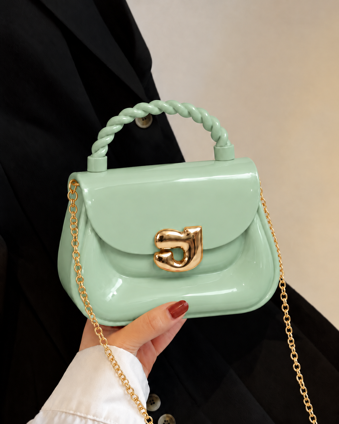 Glossy Silicone Mini Handbag for Girls | Kids Gift Bag