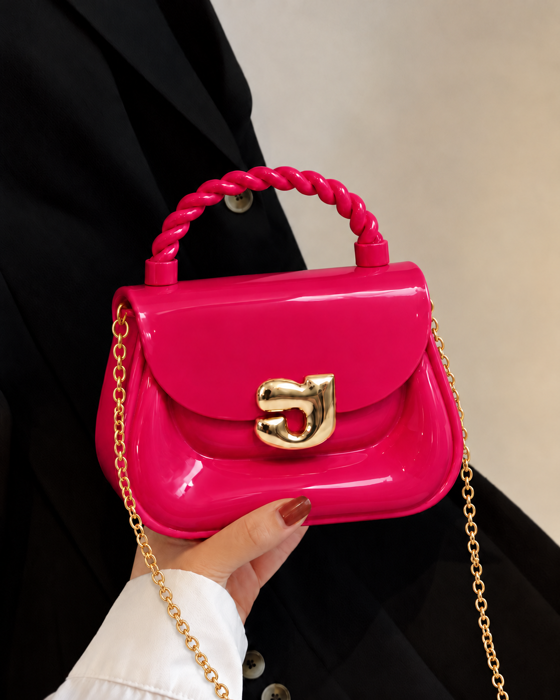 Glossy Silicone Mini Handbag for Girls | Kids Gift Bag