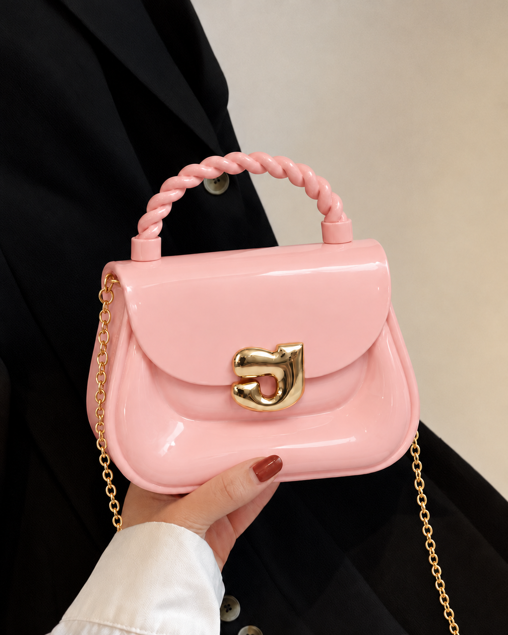 Glossy Silicone Mini Handbag for Girls | Kids Gift Bag