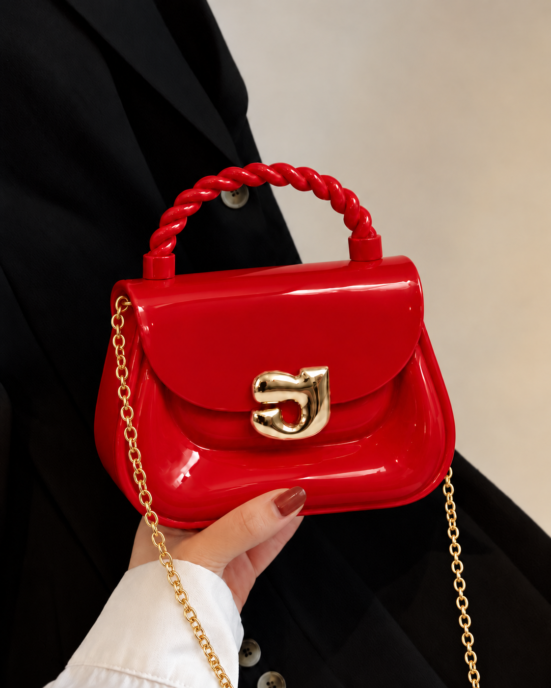 Glossy Silicone Mini Handbag for Girls | Kids Gift Bag