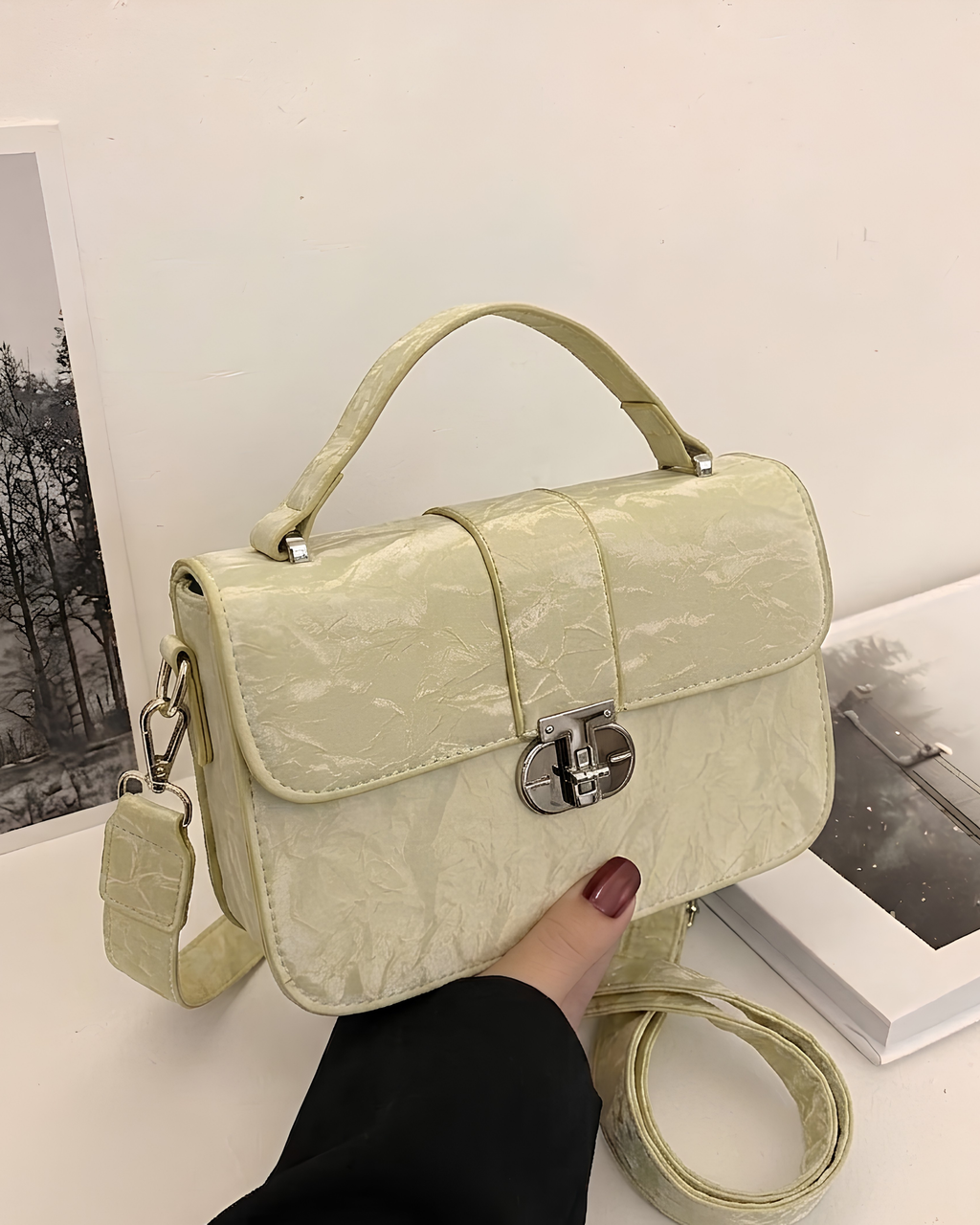 Silslah Soft Ivory Crossbody Bag