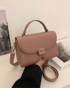 Dusty Rose Pebbled Leather Bag