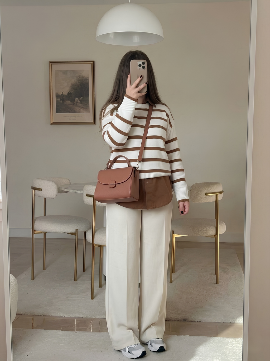 Dusty Rose Pebbled Leather Bag