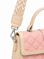 Soft Blush Stitch Crossbody Bag