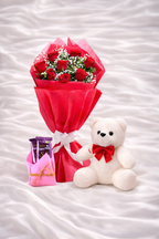 Soft Plush Teddy Bear with Ribbon | Custom Color | Silslah Store
