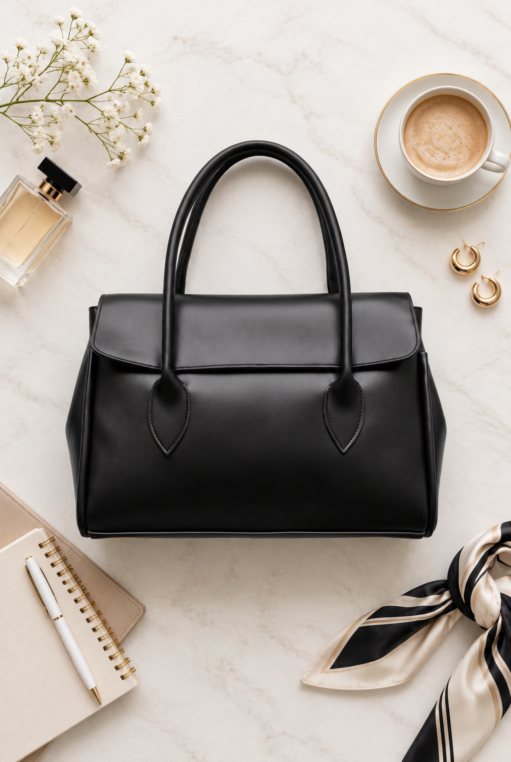 The Classic Black Tote Bag - Silslah