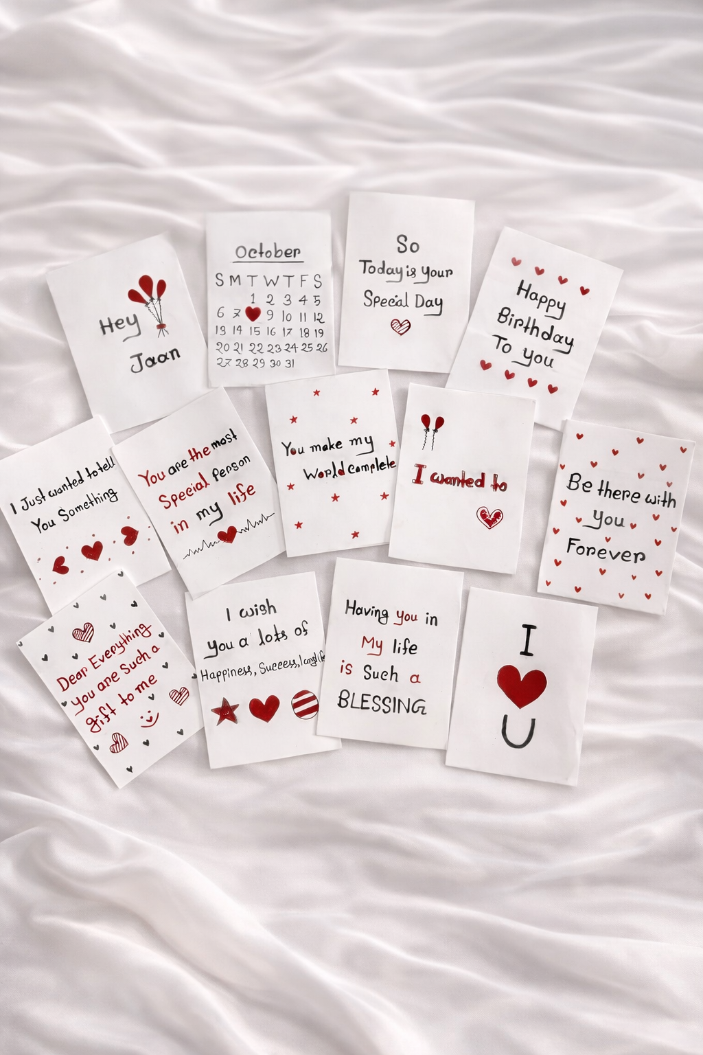 Custom handwritten message card for birthdays and special occasions - Silslah Store